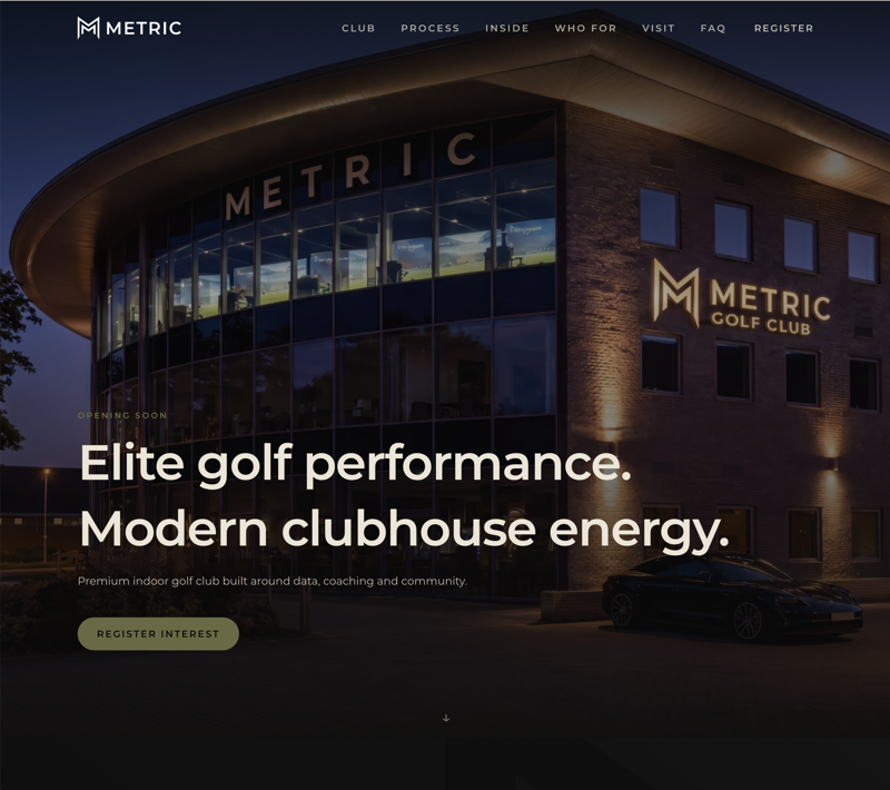 Metric Golf Club project preview